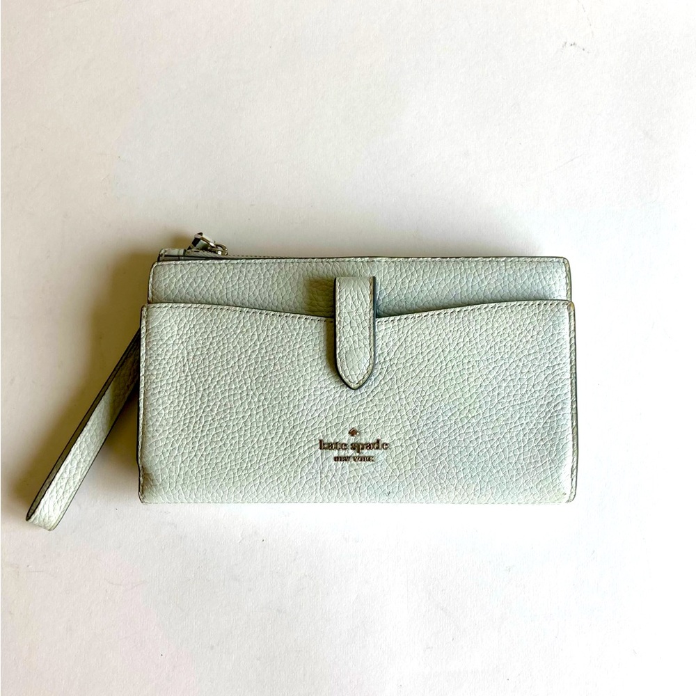 Kate Spade White Pebbles Genuine Leather Wallet